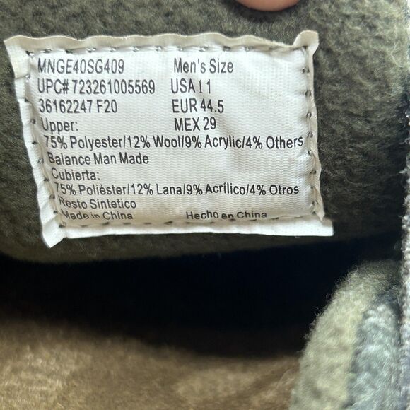 Camo Clog Shoes Mens Size 11 Gray Buckle Cork Footbed Slip On Slippers Comfort - Picture 8 of 9